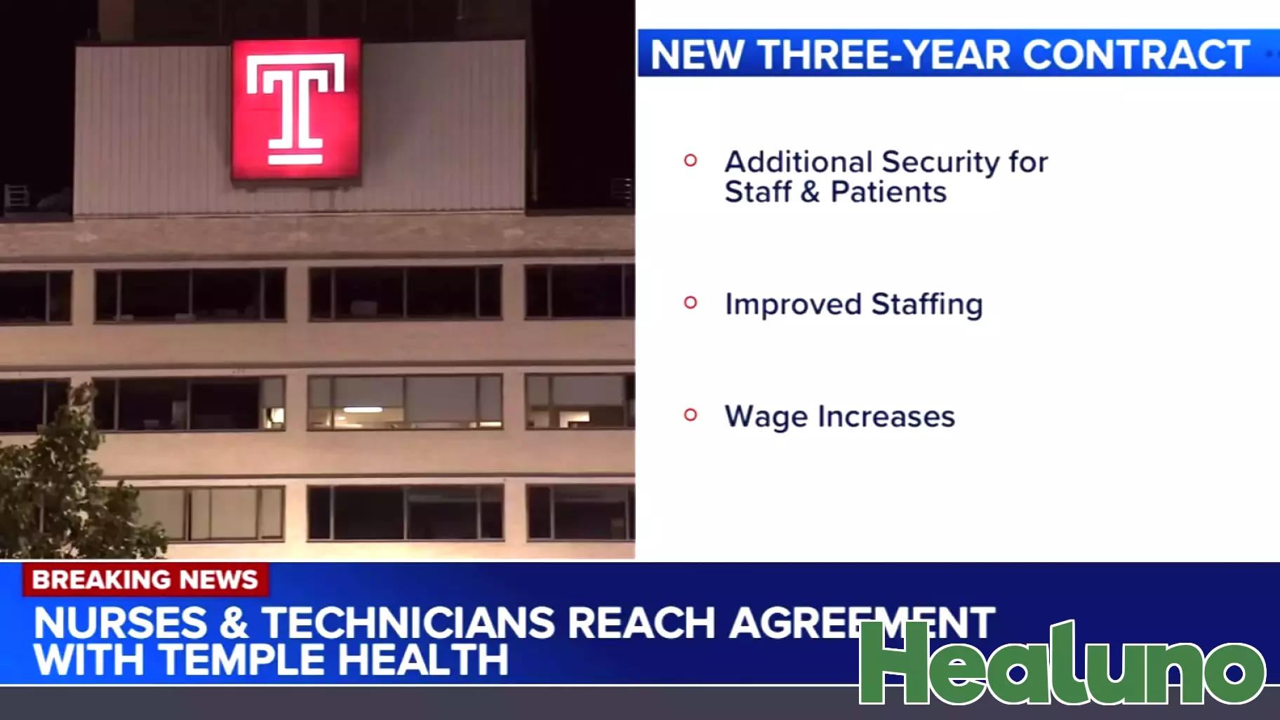 New Three-Year Agreement Reached for Temple Health Staff