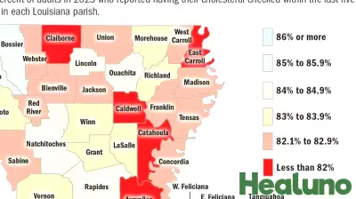 Louisiana falls behind in cholesterol screenings as new guidelines emerge. See the data.